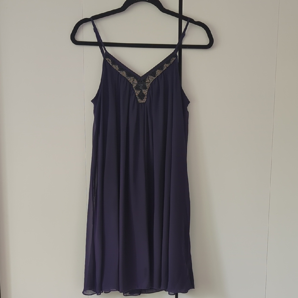 Express Purple Chemise with Spaghetti Straps